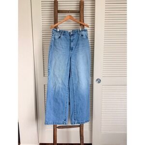 Abrand Jeans A '94 High & Wide Womens 32 Blue Wide Leg Denim